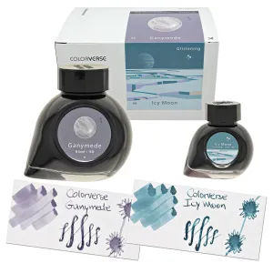 Colorverse Season 8 The Grand Expedition Bottled Ink in Ganymede & Icy Moon Glistening - Set of 2 (65ml 15ml)